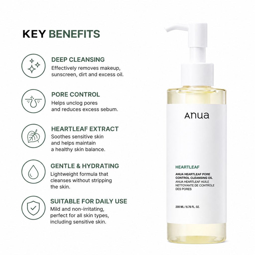 Anua Heartleaf Pore Control Cleansing Oil (200ml)