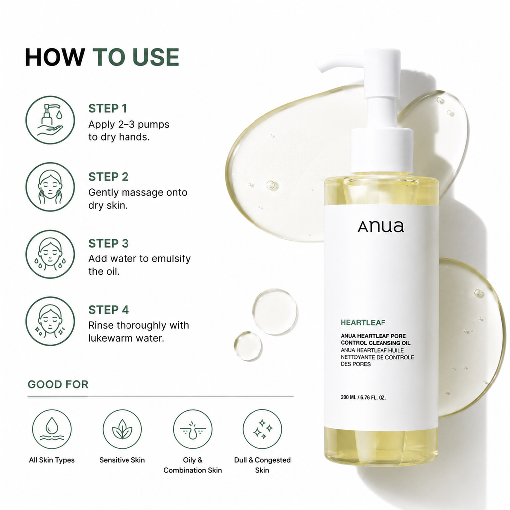 Anua Heartleaf Pore Control Cleansing Oil (200ml)