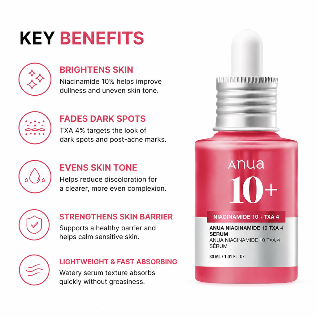Anua Niacinamide 10% + TXA 4% Dark Spot Correcting Serum (30ml)