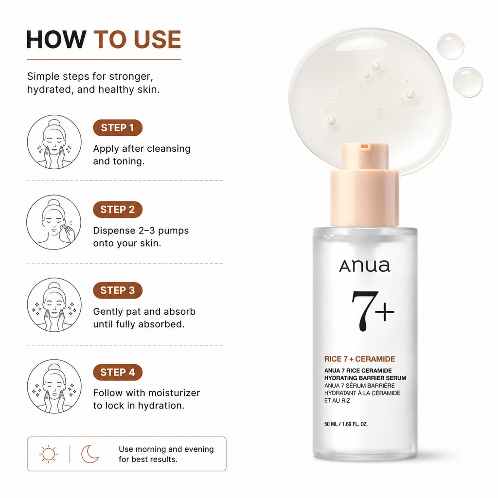 Anua Rice Ceramide Hydrating Barrier Serum (50ml)